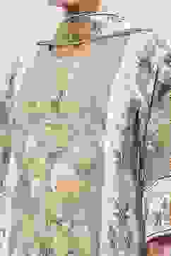 Khaki Green Cotton Floral Printed Straight Suit Set image number 1