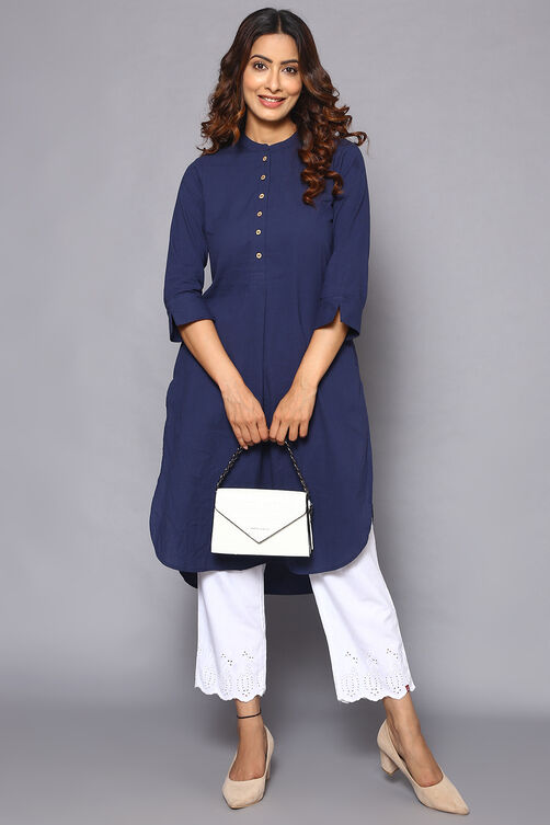 Natural Cotton Ankle Length Pants image number 4