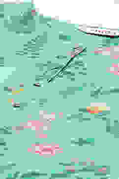 Sea Green LIVA Straight Kurta Relaxed Pant Suit Set image number 1