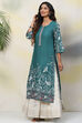 Ochre Straight Viscose Kurta image number 3