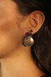 Dark Pink Stone Earrings image number 1