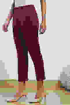 Towny Port Cotton Blend Solid Pants image number 2