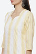 Yellow Cotton Unstitched Suit Set image number 1