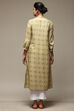 Green Rayon Straight Printed Kurta image number 3
