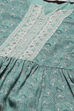 Blue Rayon A-Line Kurta Palazzo Suit Set image number 1