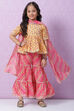 Mango Cotton Flared Kurta Garara Suit Set