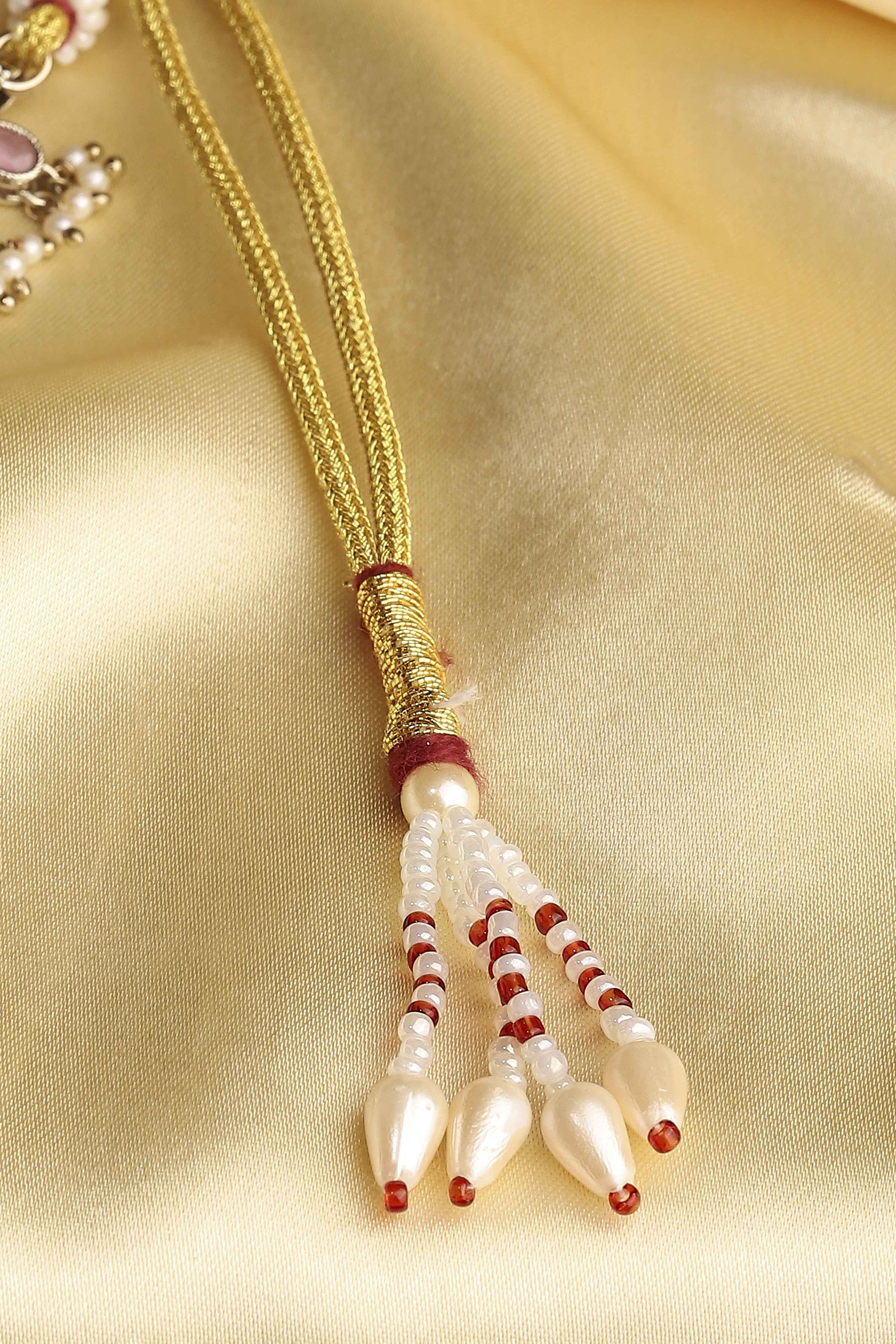 Light Pink Alloy Necklace Set image number 4