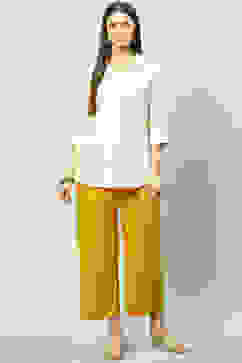 Mustard Rayon Palazzo image number 5