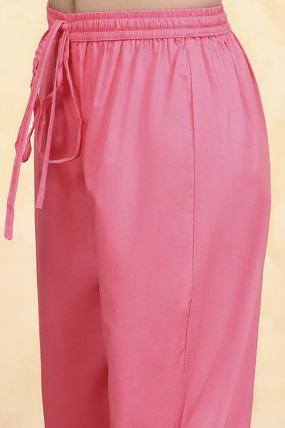 Blue Cotton Straight Printed Suit Set image number 2