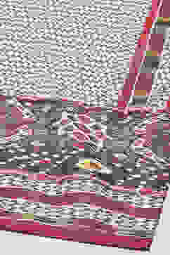 Green & Maroon Cotton Anarkali Kurta Relaxed Salwar Suit Set image number 3