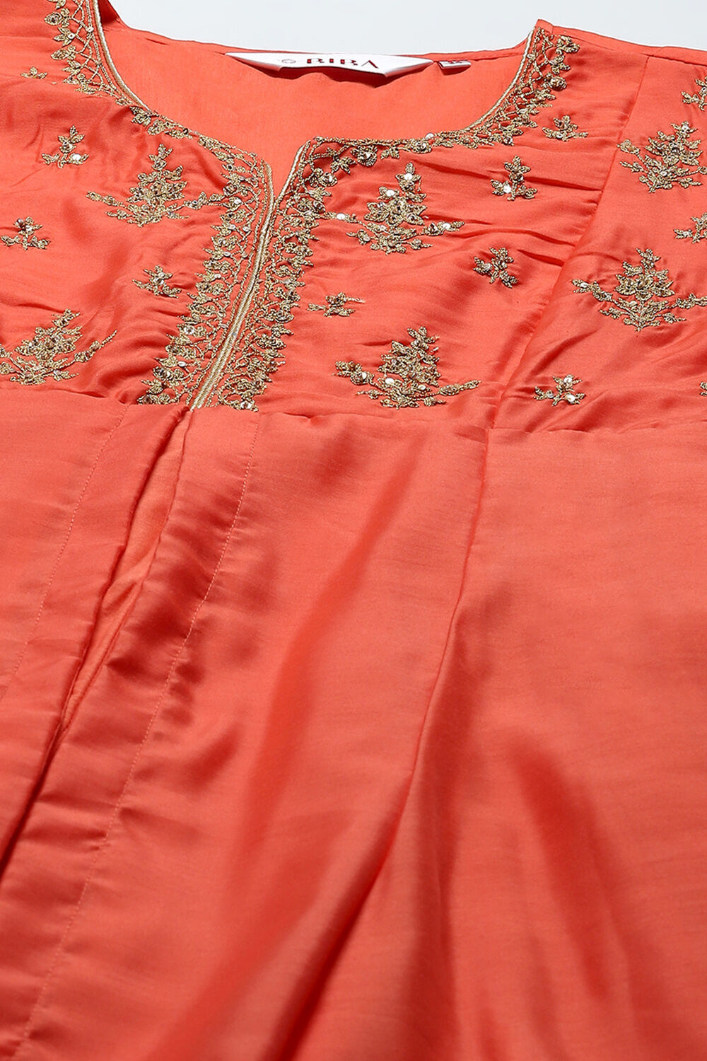 Violet Jersey Anarkali Kurta Churidar Suit Set image number 1