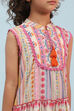 Multi-Colored Cotton Printed Tiered Suit Set image number 1