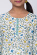 White Cotton Straight Kurta Churidar Suit Set image number 1