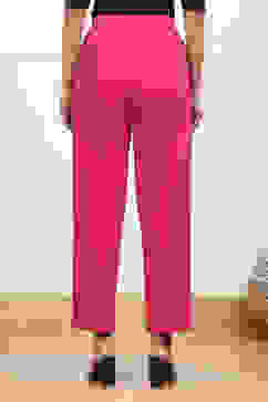 Fuchsia Solid Relaxed Fit Pants image number 5