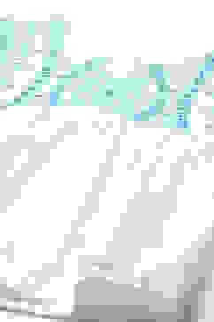 White Cotton Top With Contrast Colored Embroidery  image number 1