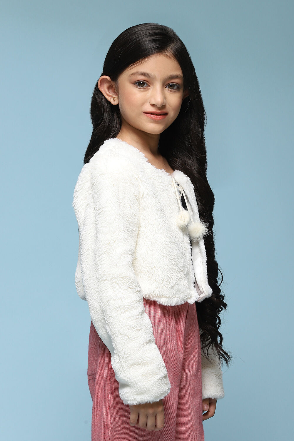 Ivory Polyester Jacket image number 3