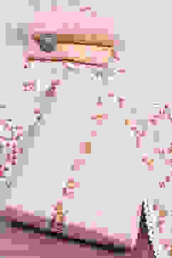 Peach Cotton Unstitched Suit Set image number 0