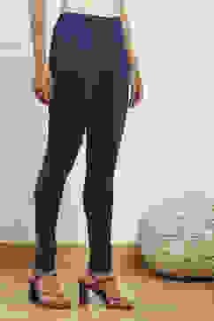 Navy Cotton Blend Solid Churidar image number 3