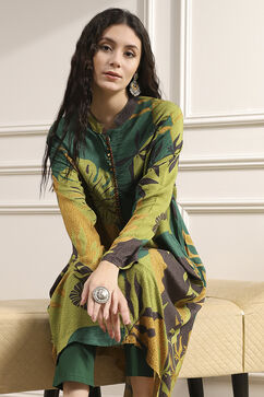 Multicolor Viscose Rayon Straight Printed Kurta image number 6