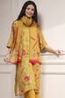 Charcoal Printed Straight Suit Set image number 7