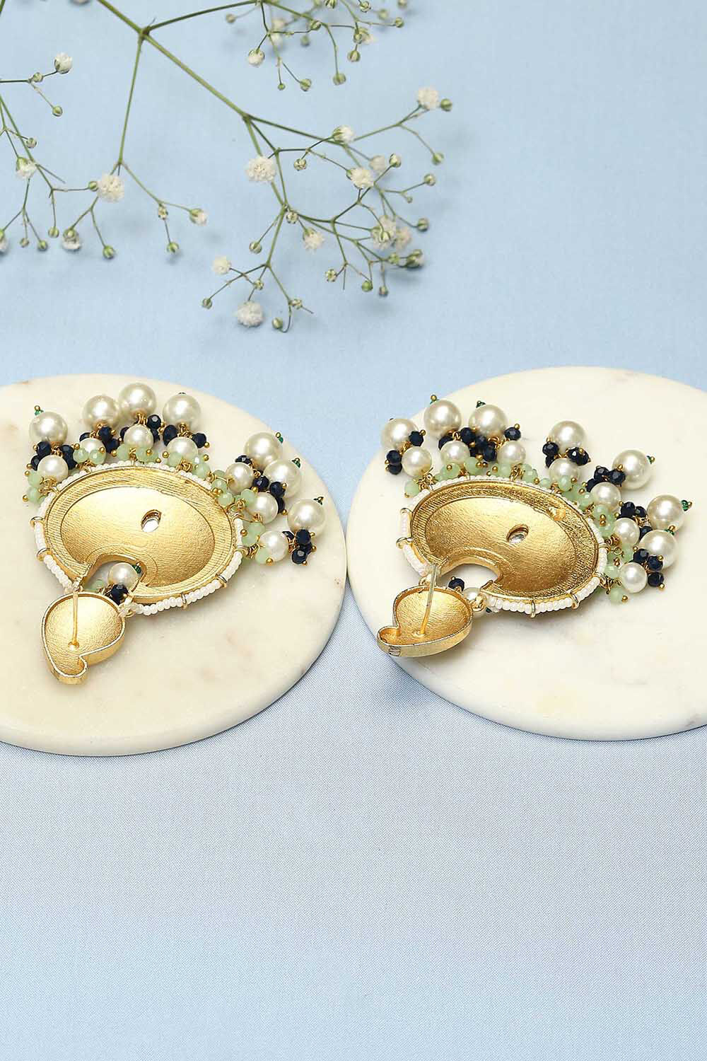 Black Brass Earrings image number 2