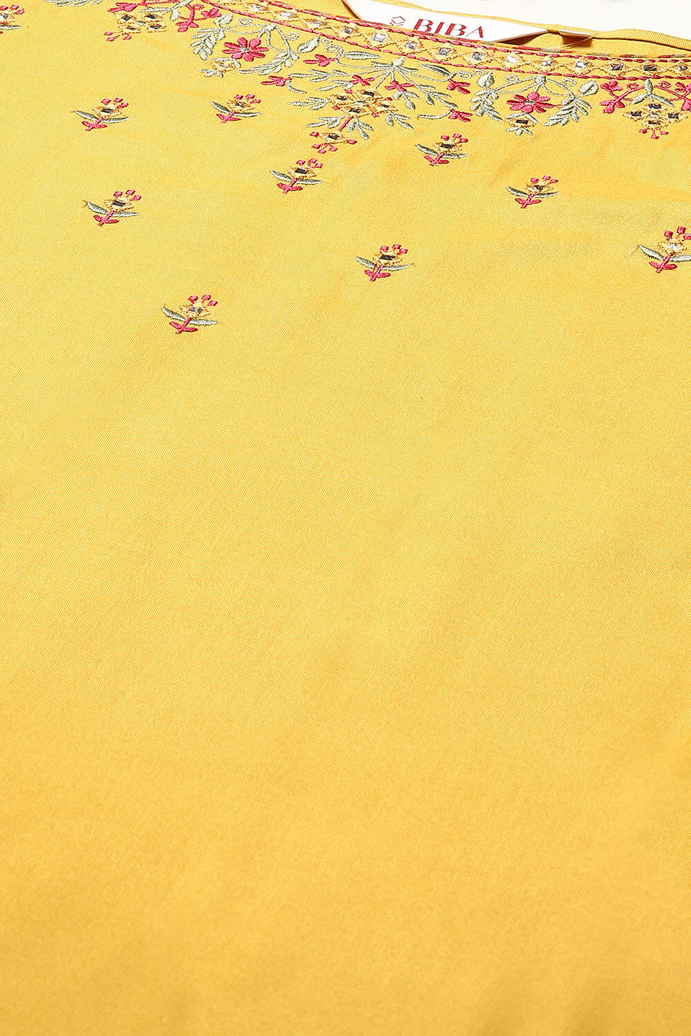 Mustard Rayon Straight Kurta Pants 2 Piece Set image number 1