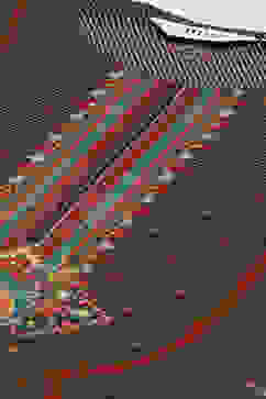 Black LIVA Straight Printed Kurta image number 1