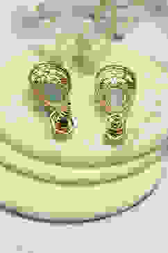 Green Brass Drop & Danglers image number 2