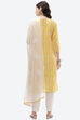 Yellow Cotton Unstitched Suit Set image number 4