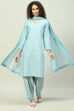 Berry Red Cotton Silk Straight Kurta Salwar Pant Suit Set image number 0