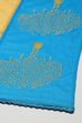 Turquoise Cotton Anarkali Solid Kurta Churidar Suit Set image number 2