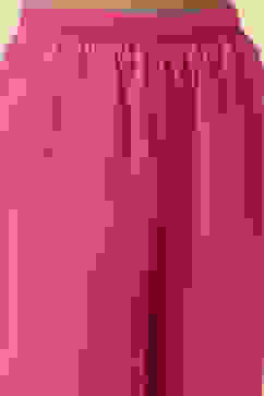 Fuchsia Cotton Printed Gathered Suit Set image number 2