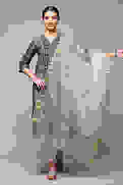 Off White Art Silk Yarndyed Dupatta image number 0