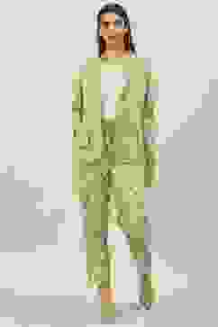 Beige Rayon Straight 3 Piece Set image number 0