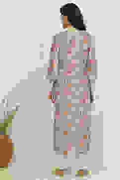 Metallic Cotton Digital Print Unstitched Suit Set image number 5