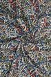 Blue Cotton Printed Unstitched Suit Set image number 2