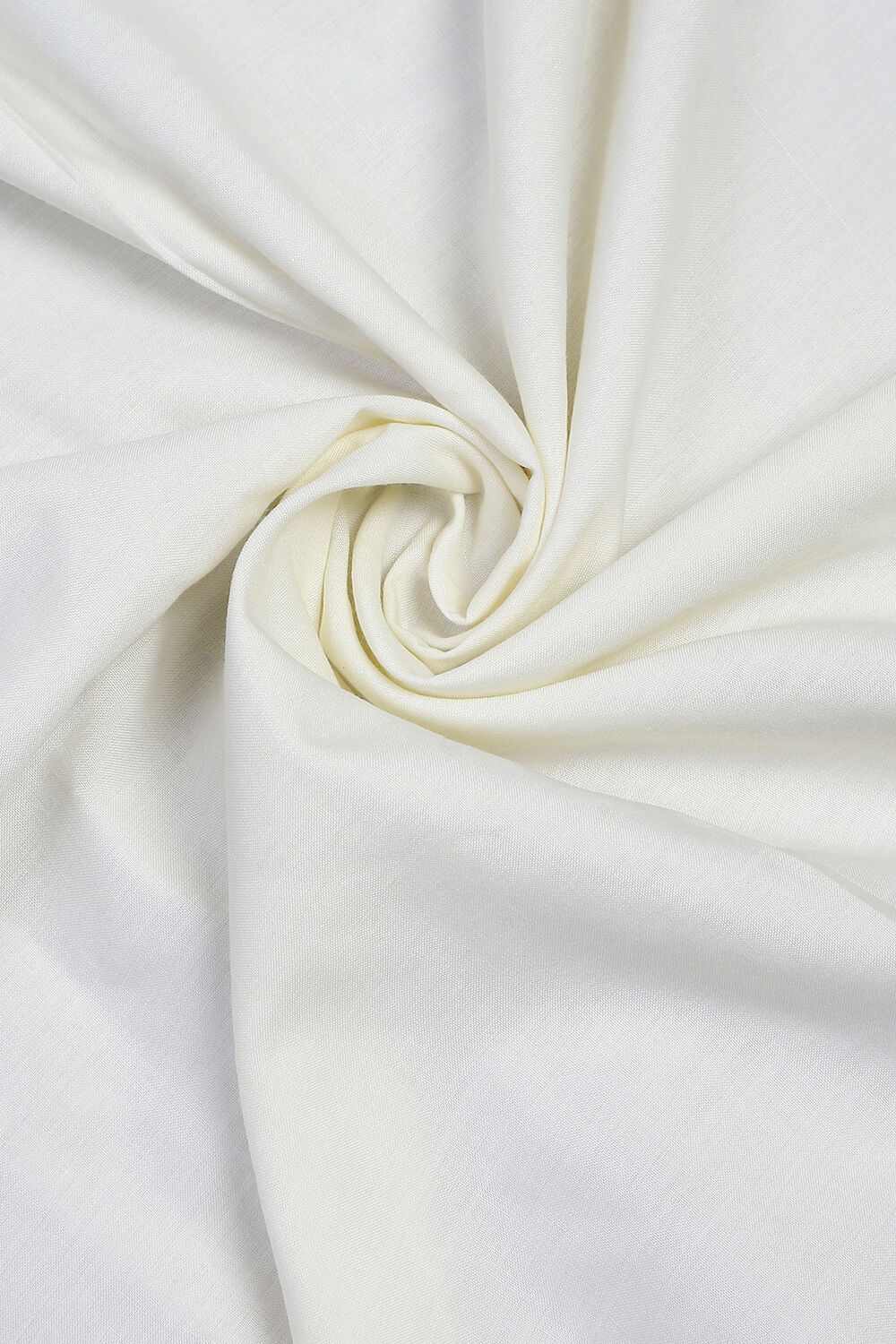 Cream Cotton Schiffly Unstitched Suit Set image number 2