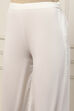 White Cotton Schiffli Embroidered Straight Suit Set image number 2