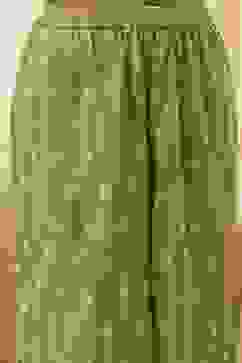 Mehendi Green Cotton Printed Straight Suit Set image number 2