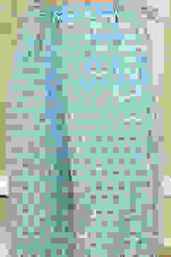 Blue Cotton Screen Print Unstitched Suit Set image number 3