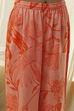 Peach-Colored Floral Straight Kurta Set image number 2