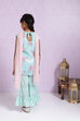 Sea Blue Art Silk Garara Kurta Garara Suit Set image number 7