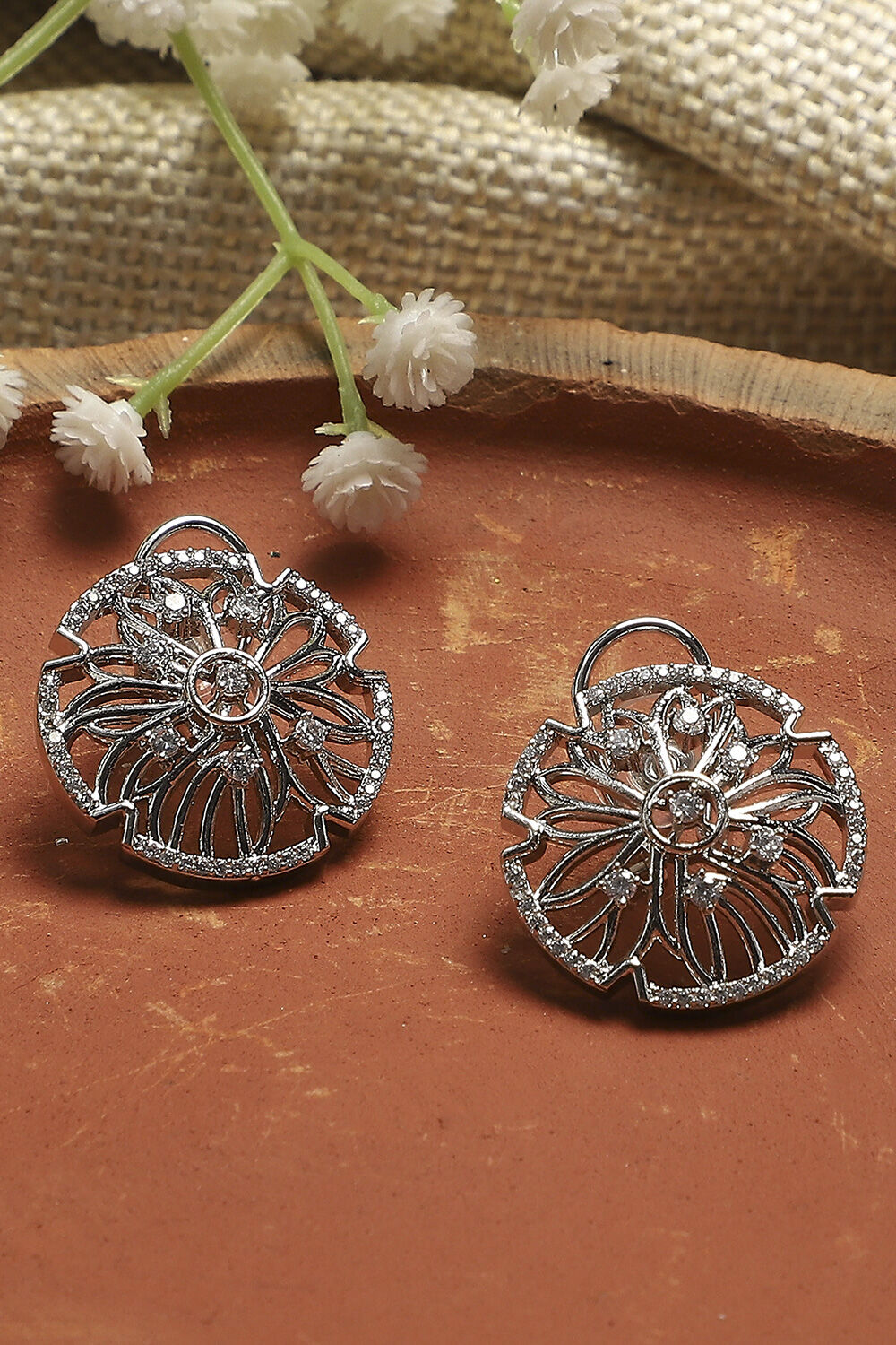 White Alloy Studs image number 0