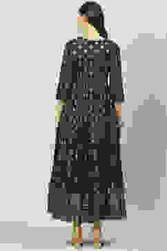 Charcoal Cotton Dress image number 4