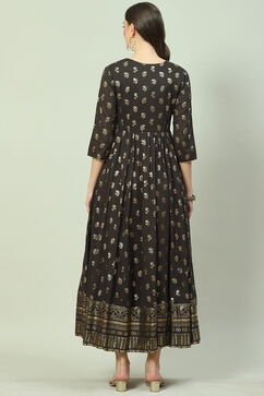 Charcoal Cotton Dress image number 4