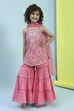 Pink Cotton Gathered Suit Set image number 0