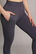 Charcoal Melange Knitted Cotton Blend Joggers image number 1