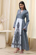 Blue & White Jalabiya Kaftan image number 2