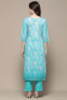 Mustard Cotton Blend Digital Print Unstitched Suit Set image number 6