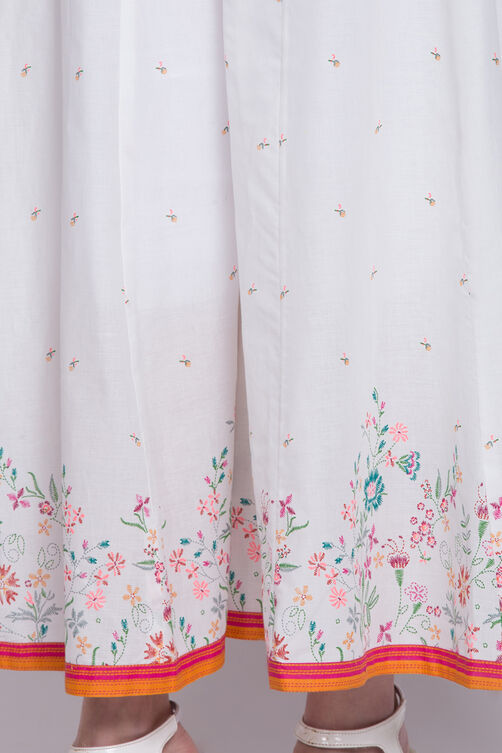 White Cotton Palazzo image number 1